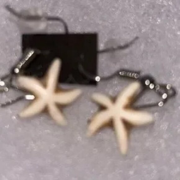 NWT HYPOALLERGENIC stainless and sterling starfish earrings !!!! NWT - Picture 5 of 8